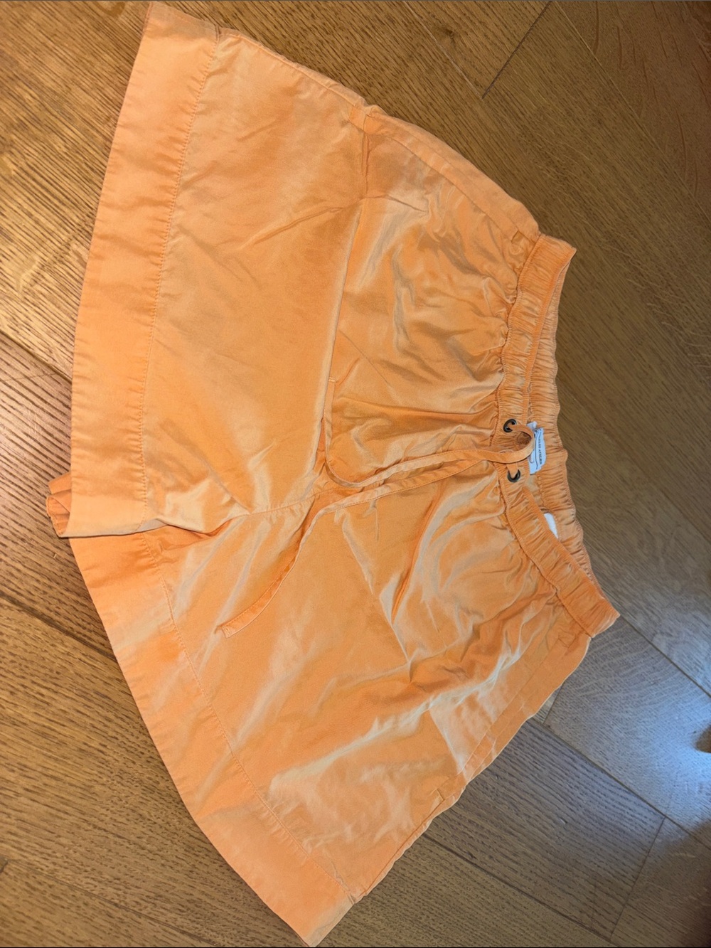 Lightweight Women's light orange/ peach Drawstring Shorts